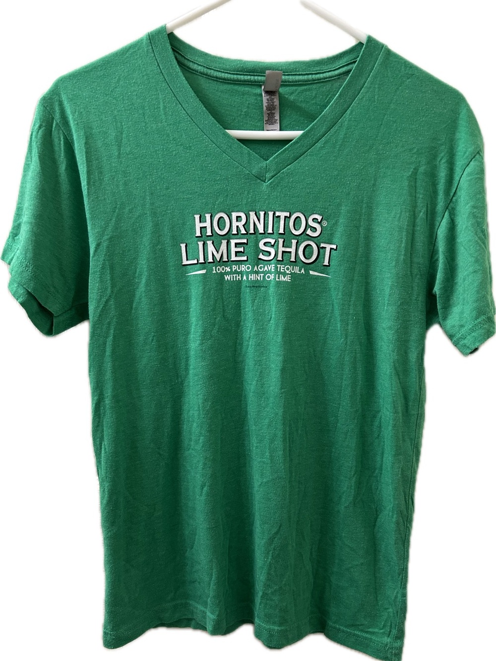Hornitos Lime Shot Green V-Neck Tee